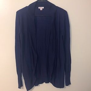 Merona Open Front Navy Blue Cardigan (M)